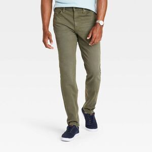 Open Box - Goodfellow & Co - Men's Comfort Wear Slim Fit Jeans - Goo Olive Green